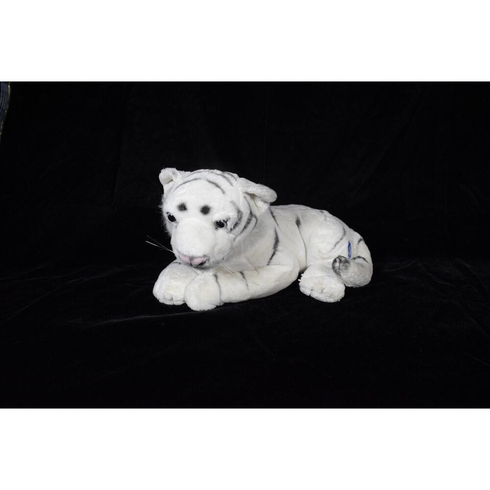 15" White Plush Tiger Greatest Show on Earth Fiesta Stuffed Animal Toy